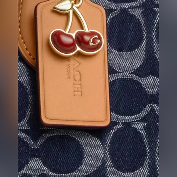 Never used authentic denim large Rowan satchel bag. - Picture 2 of 10